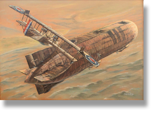 UK Curtis H12 attacking Zeppelin L22
Oilpainting on canvas
WW1 North of Terschelling this Zeppelin was Shot down by this FlyingBoat
100 x 70 cm
Framed with wingframe UK Curtis H12 attacking Zeppelin L22
Oilpainting on canvas
WW1 North of Terschelling this Zeppelin was Shot down by this FlyingBoat
100 x 70 cm
Framed with wingframe